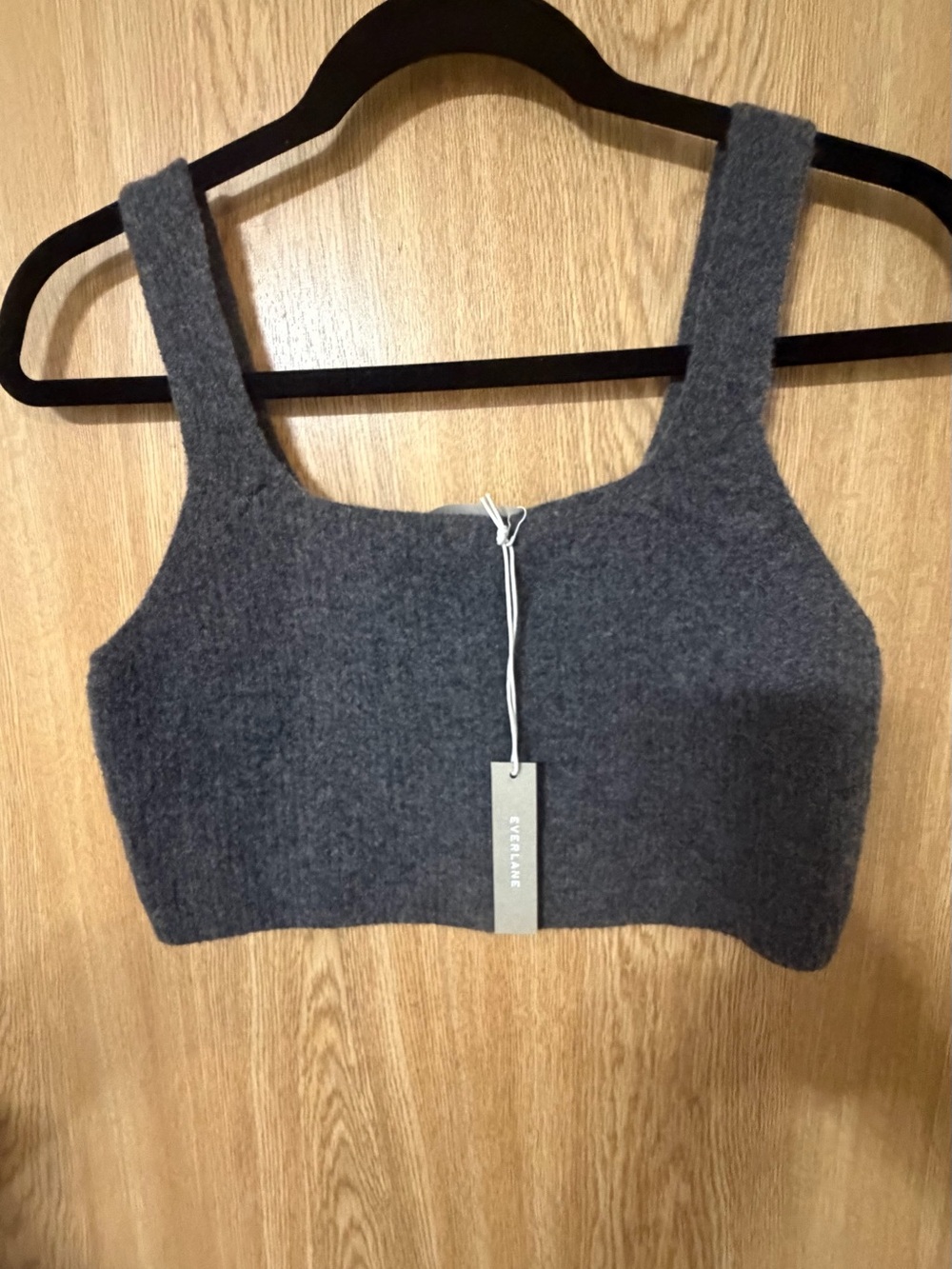 Everlane Charcoal Grey Cropped Tank